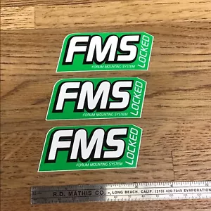 3" FORUM FMS - DECAL STICKER Green Snowboard Mounting System - 3 Pieces MM4.1.16 - Picture 1 of 2