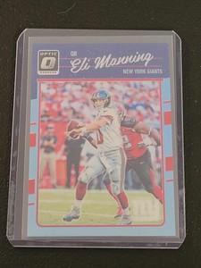 2016 Panini Donruss Optic Eli Manning Carolina Blue Prizm #/50 New York Giants!!