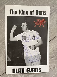 More details for alan evans king of the darts card signed