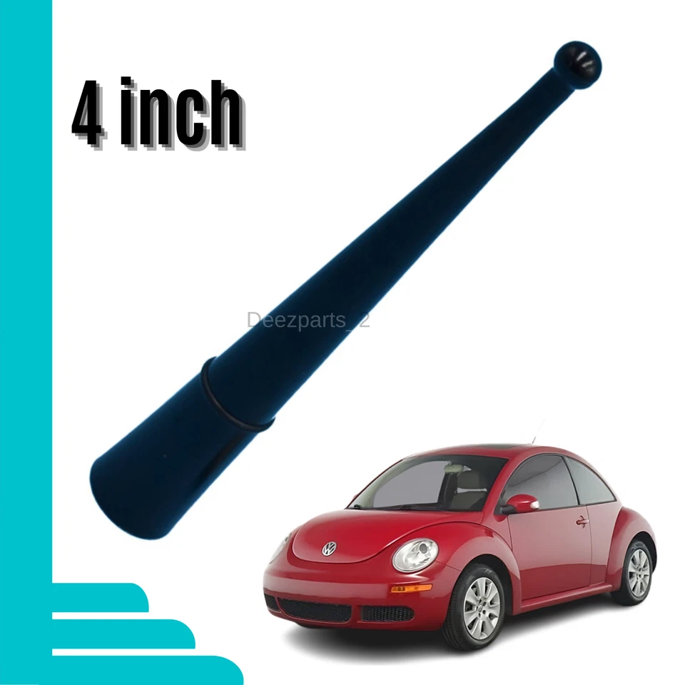 4 Inch Replacement Antenna Black for Volkswagen Beetle 1998-2010 - Image 1 of 4