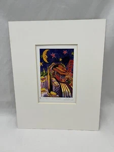 Mark Monsarrat Signed Limited Edition Watercolor Print, 10/10 Stars- Qtr Moon - Picture 1 of 8