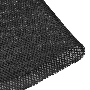 Noir Haut-parleur Maille Grille Stéréo Tissu Antipoussière 1x1.45M 40 x 57pouce - Photo 1/4