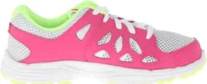 Nike Fusion Run 2 PS Pur Platinum/Volt Ice/Vivid Pink Sneaker Girl Size 10.5 New - Picture 1 of 3