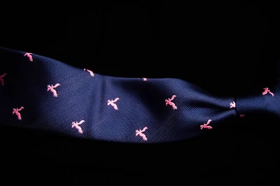 American Eagle - Corbata de cuello de águila bordada azul marino para hombre 2,6" de ancho x 59" de largo Foto 1 de 4