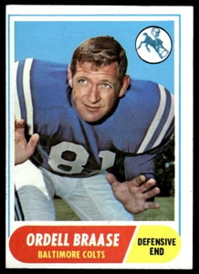 1968 Topps #126 Ordell Braase Baltimore Colts - Picture 1 of 2