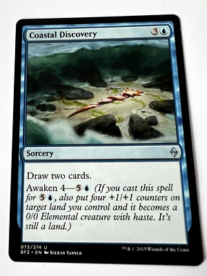 MTG MagicThe Gathering Battle for Zendikar Coastal Discovery Uncommon LP - Image 1 of 2