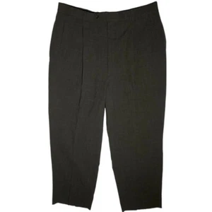 Armani Collezioni Dress Pants Mens 34x32 Gray Pleated Front Wool Formal Italian - Picture 1 of 9