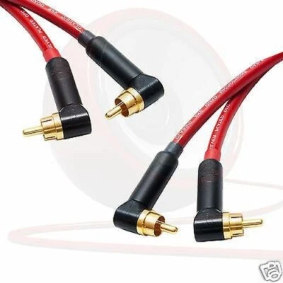 Пара стерео Star-Quad RCA. Угловой двойной фоно. Кабель Van Damme. Позолоченные RCA - Изображение 1 из 2