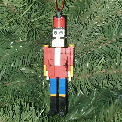 New Genuine LEGO Christmas Ornament Red Nutcracker with Instructions - Image 1 of 4