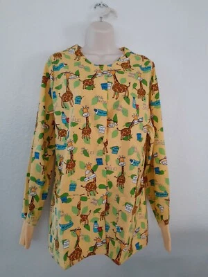 {MED} Lydia's Dental Theme Scrub Jacket - Image 1 of 4