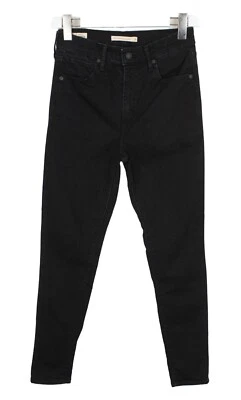 Levi's Mile High Super Skinny Premium Big E Mujeres Jeans W28/L28 Negro - Imagen 1 de 4