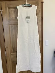 NWT Maxi Lagenlook Sleeveless Natural Color Hemp Dress Ecolution Small - Picture 1 of 6