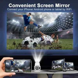 HY300 New 2024 Projetor Dual Wifi6 1080P 1280*720P - Picture 1 of 17