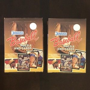 TWO 1987 Donruss Baseball Wax Boxes Sold Together (36 Packs Each) Original Owner