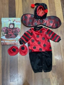 NWOT New Baby Plush Halloween Costume Lady Bug Size 6m 9m 12m 6-12m - Picture 1 of 5