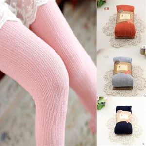Fit Thick Stockings Warm Elastic Slim High Twist Stripes Knit Vertical Women's - Picture 1 of 22
