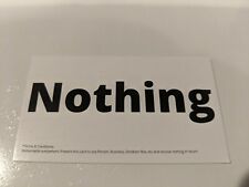 Gag Gift Nothing / Anything Gift Card Business Card