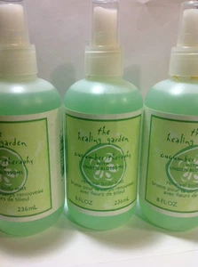 3 X The Healing Garden Cucumber Therapy Body Mist + Linden Blossoms 8 Oz EACH. - Picture 1 of 5