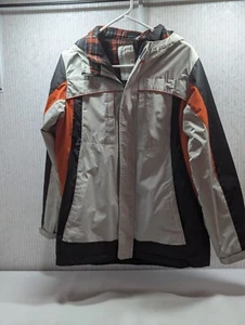 Arizona Jean Company Gray Hooded Lined Parka Jacket Coat Youth Extra Large 18/20 - Picture 1 of 4