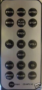 CD-MPU 45 Mpman Telecomando Originale Remote Controller - Foto 1 di 1