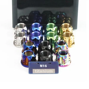 M16 Titanium Nuts CNC Milling flower|Calf U+b shock-absorbing Nut|Motor Nut - Picture 1 of 8