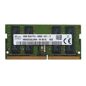 SK Hynix Single 16GB DDR4 2666MHz 2Rx8 PC4-2666V 260pin Laptop Memory RAM DIMM - Picture 1 of 3