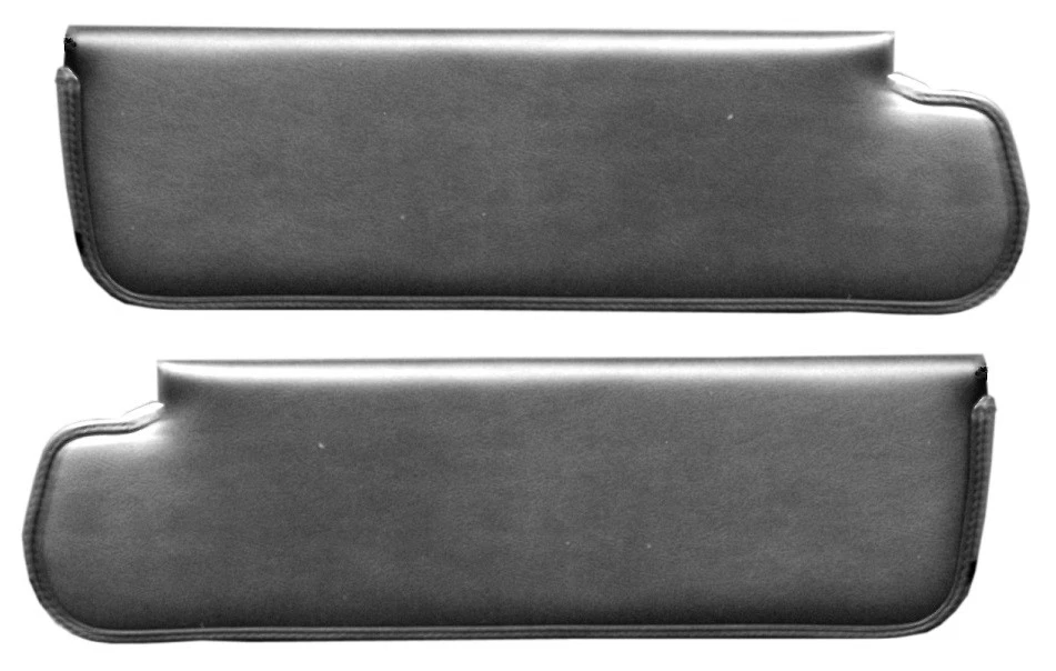 Parasoles cubiertos de vinilo negro para camioneta Chevrolet y GMC 1967-1972 NUEVOS - Par Foto 1 de 1