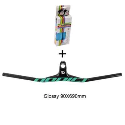 Manillar integrado de bicicleta de montaña de carbono 28,6 mm/31,8 mm piezas de bicicleta brillantes Foto 1 de 4