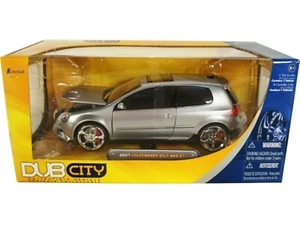 WOW EXTREMELY RARE Volkswagen Golf Mk.5 GTi Tuning 2007 Silver 1:24 Jada - Picture 1 of 2