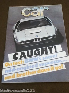 CAR MAGAZINE - BMW MID ENGINED SUPERCAR - AUG 1977 - Picture 1 of 1