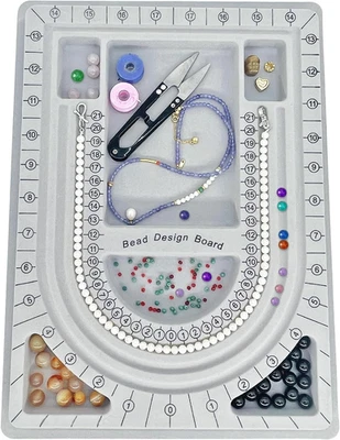 Placa de medición de cuentas - Bandeja de diseño de joyas para hacer collares y hágalo usted mismo Foto 1 de 4