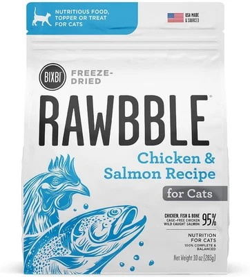 10 oz Rabble Freeze Dried Grain Free Chicken & Salmon CAT Food - Image 1 of 4