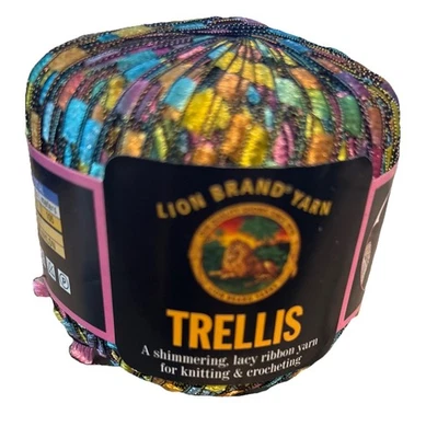 Hilo marca León ~ Trellis ☆ Hilo de cinta de encaje brillante ☆ JARDÍN PASTEL ☆ Foto 1 de 4