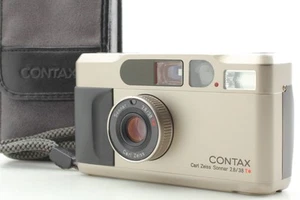"Top Mint+++ w/ Case" Contax T2 D Titan Silver 35mm Compact Film Camera GIAPPONE - Foto 1 di 16