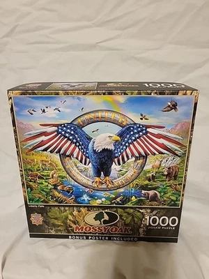 Master Pieces Liberty Falls USA American Eagle Patriotic 1000 Jigsaw Puzzle NEW - Image 1 of 3