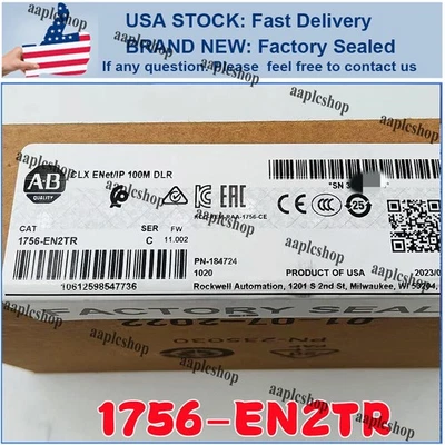 2023 NEW PLC 1756-EN2TR Ser C ControlLogix Ethernet Module -Sealed Surplus - Image 1 of 4