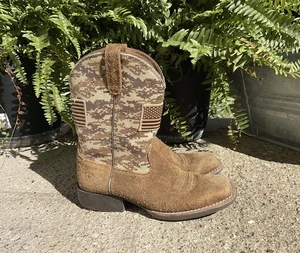 STIVALI PATRIOT ragazzo ARIAT taglia 1 giovani mimetici bandiera americana - Foto 1 di 6