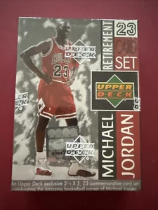 RARE JEU DE 23 CARTES NEUF SCELLÉ 1999 PONT SUPÉRIEUR MICHAEL JORDAN RETRAITE - Photo 1/4