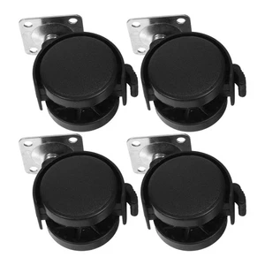 Set 4 Ruote Girevoli con Freno per Armadi 40mm - Foto 1 di 12