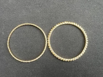 Nuevo En Caja Anne Klein Cristal Tono Dorado Brazalete Brazalete Conjunto 2 piezas Foto 1 de 2