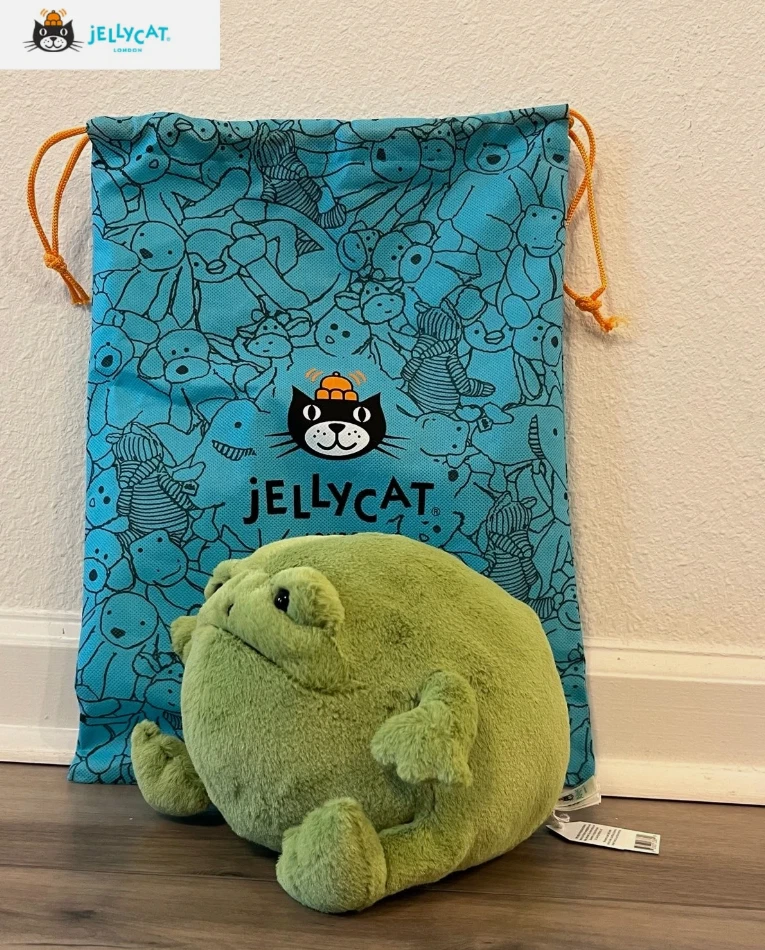 Limited Large Jellycat Ricky Frog Plush–Rare UK Grumpy Style,XMAS Gift For Kids - Image 1 of 4