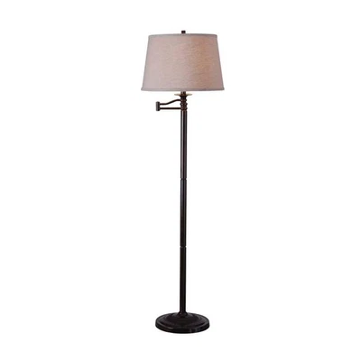 32215CBZ Riverside Swing Arm Floor Lamp with Copper Bronze Finish, Classic St... - Image 1 of 4