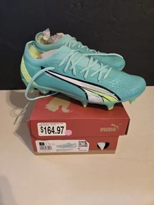 Puma Damen-Fußballschuhe Ultra Ultimate FG blau grün türkis Größe 7 neu mit Etikett - Bild 1 von 7