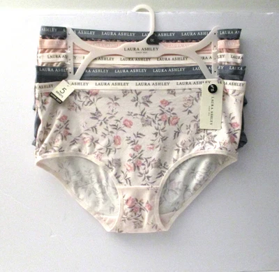 Laura Ashley Women's super soft brief panties 5 Pair Plus size 1X - Image 1 of 4