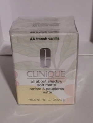 Clinique All About Shadow Soft Matte # AA French Vanilla 2.2 g / 0.07 oz Nib  - Image 1 of 3
