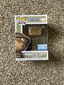 Funko Exclusive Pop Plus One Piece Monkey D Luffy 1900 Statue Bronze IN HAND - Picture 1 of 6