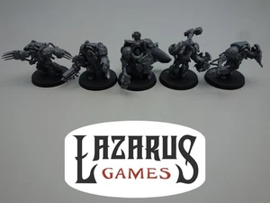 Warhammer 40K Space Wolves - Wolf Guard Terminators (unpainted oop plastic) - Picture 1 of 8