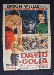 MANIFESTO 4F   DAVIDE E GOLIA orson welles hilton edwards serato drago rubini - Imagen 1 de 1