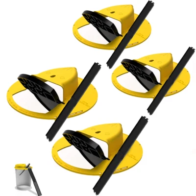 RinneTraps | 4 Pack | Flip N Slide Bucket Lid Mouse Trap | As Seen on TV/Youtube - Image 1 of 4
