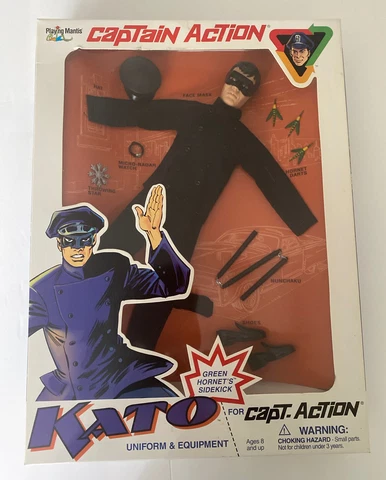 Kato Uniform & Equipment Captain Action Playing Mantis Bruce Lee Green Hornet Cover